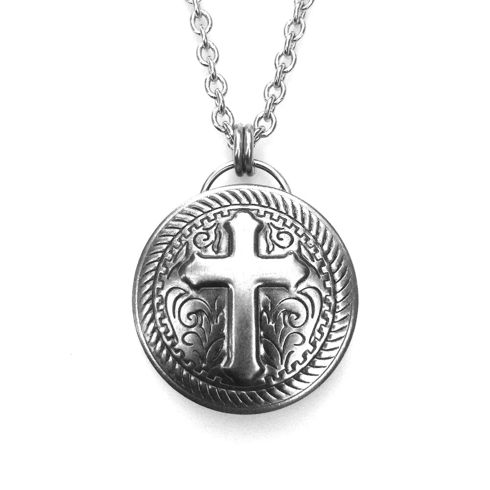 Medieval Cross Medallion Necklace