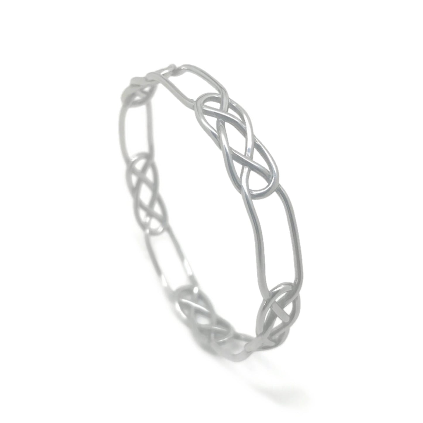 Celtic Infinity Love Knot Bangle Bracelet