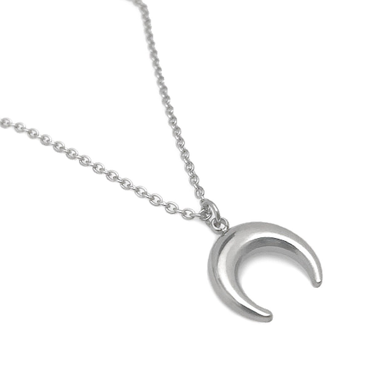 Upside Down Crescent Moon Necklace 24