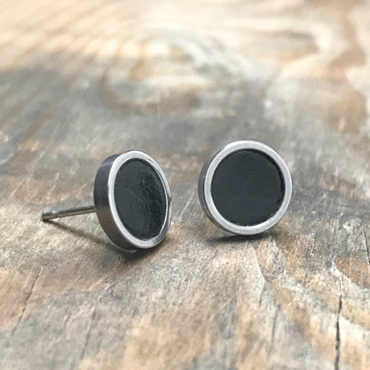 Stainless Steel 10mm Circle Stud Earrings