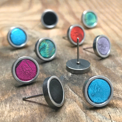 Stainless Steel 10mm Circle Stud Earrings