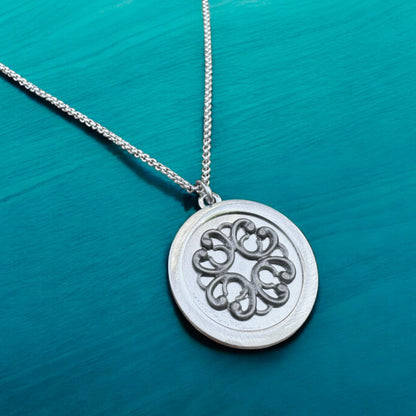 Silver Filigree Medallion Necklace