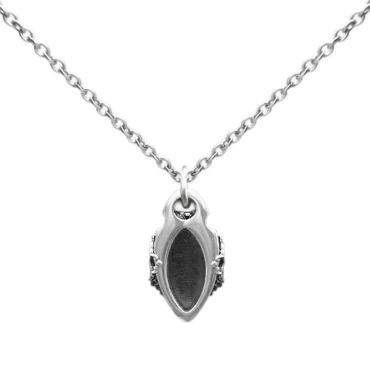 Resin Dagger Necklace - Filigree Wrapped  - Reversible