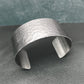 Adjustable Wide Stainless Steel Cuff Bracelet, Hand Hammered Texture, 1.25 Inch Wide Silver Cuff, Non Tarnish, Waterproof, Wide Band Cuff