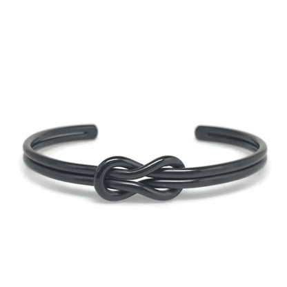 Black Square Knot Rope Bracelet