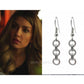Triple Split Circle Dangle Earrings - As seen on Arrow