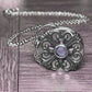 Steel Filigree Purple Circle Necklace - As Seen on The Vampire Diaries