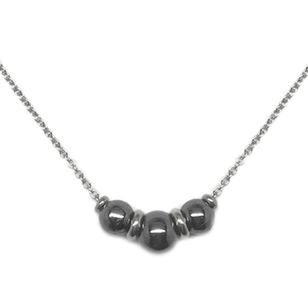 Three Bead Necklace - As Seen on Law and Order