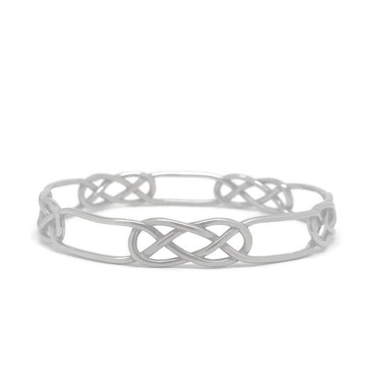 Celtic Infinity Love Knot Bangle Bracelet