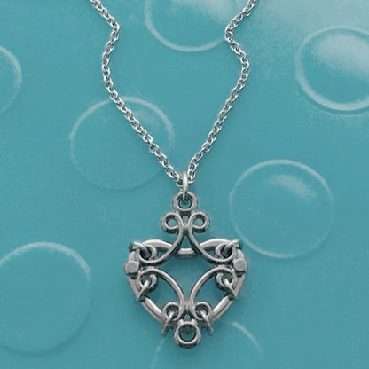 Rocker Filigree Heart Necklace