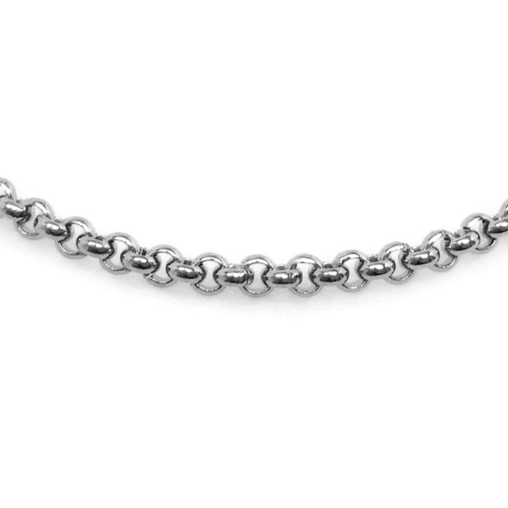 Stainless Steel Necklace Chain, 2mm, Lobster Clasp Closure, Rolo Chain, Hypoallergenic Jewelry