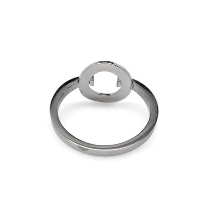 Open Circle Ring, Stainless Steel Jewelry for Women, Infinity Ring, Gift for Girlfriend (Size 5 - 9), Geometric, Hypoallergenic