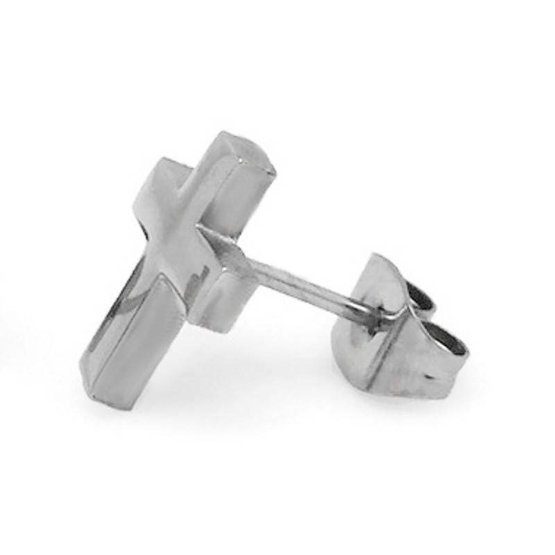 Little Cross Stud Earrings, Religious Jewelry, Tiny Silver Cross Post Earrings, Hypoallergenic Jewelry, Great for Girls, Teens and Women