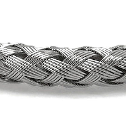 Woven Metal Bracelet, Stainless Steel Jewelry, Silver Braided Bracelet, Unisex Jewelry, Gift for Girlfriend, Boyfriend Bracelet