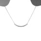 Curved Bar Necklace for Women, 316L Stainless Steel, Hypoallergenic Jewelry, Gift Ideas for Her, Minimalist Design