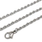 Stainless Steel Necklace Chain, 3mm, Non Tarnish Jewelry for Sensitive Skin
