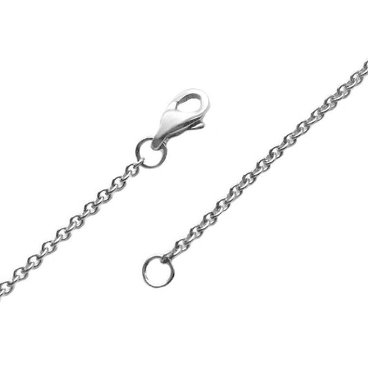 Thin Stainless Steel Necklace Chain, 1.5mm, Cable Link, Silver Color, Not Plated, Hypoallergenic, Womens