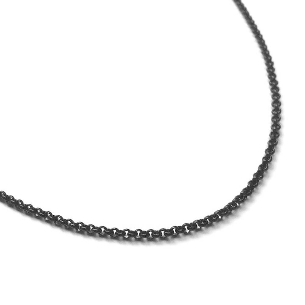 Black Necklace Chain, Stainless Steel Jewelry, Rolo, 16 to 30 Inch. 2mm Diameter, Round Link, Jewelry Making Supplies