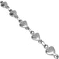 Silver Heart Bracelet, Stainless Steel Jewelry for Women, Girlfriend Gift, Push Present, Bridesmaid Gift, Non Tarnish