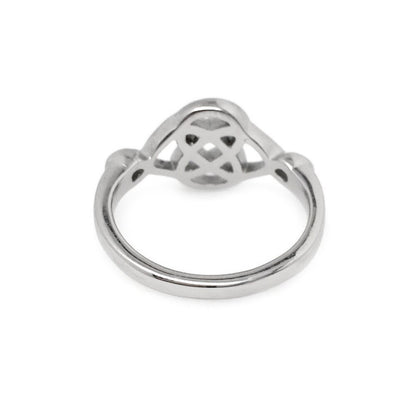 Celtic Knot Ring, Silver Infinity Jewelry, Stainless Steel, Birthday Gift for Girlfriend, Irish Jewelry, Love Ring for Woman