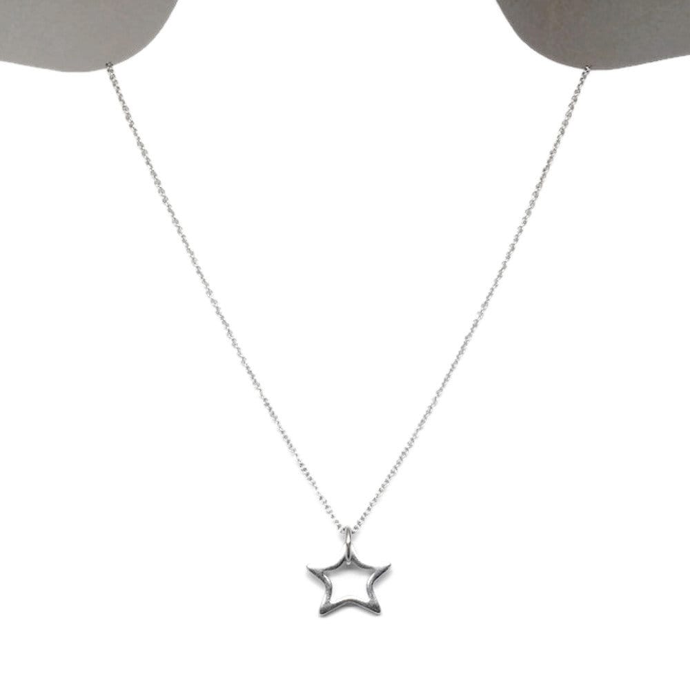 Silver Star Necklace, Stainless Steel Jewelry for Women, Simple Charm Pendant, Gift for Sister, Great for Layering!