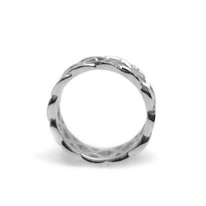 Mens Braided Ring, Stainless Steel, Jewelry for Man, Wedding Band, Best Man Gift, Jewellery for Him