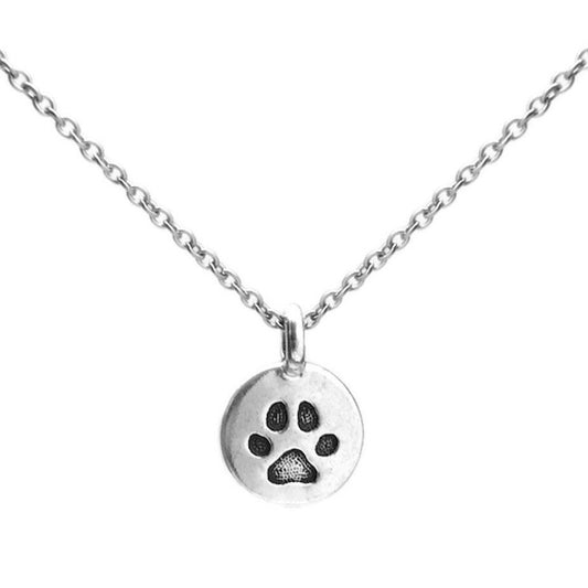 Cat Lover Jewelry, Paw Print Necklace, Veterinarian Gift, Pet Remembrance, Puppy Love, Farewell Gift for Coworker