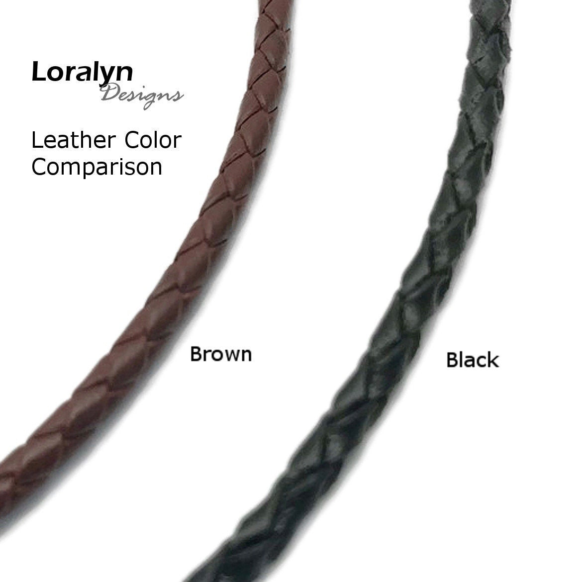 Men's Brown Round Braid Leather Necklace – LynnToddDesigns