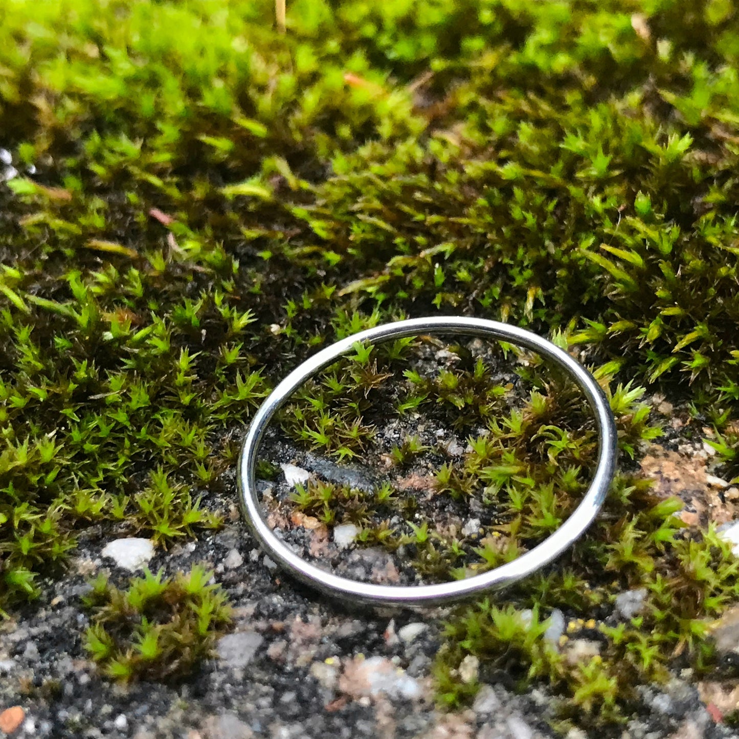 Thin Stainless Steel Ring, Plain 1mm Stacking Ring, Simple Minimalist Jewelry, Silver Wedding Band, Non Tarnish, Waterproof