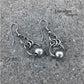 Simple Silver Circle Dangle Earrings, Stainless Steel Jewelry, Hypoallergenic, Single Bead Drop Earring, Gift for Sister