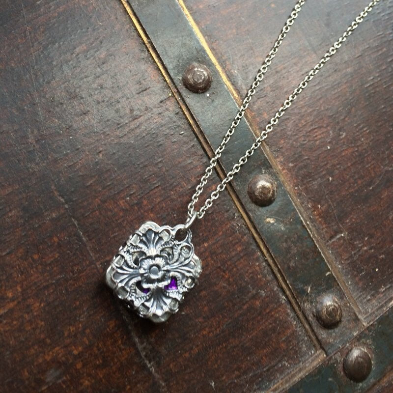 Amethyst Purple Pendant Necklace - Royal Academy of Arts - Shop | Royal  Academy of Arts |