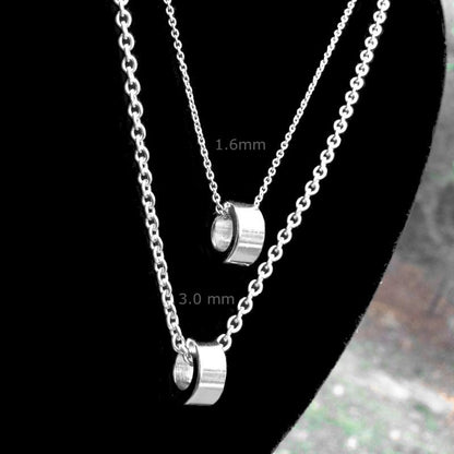 Stainless Steel Necklace Chain, 3mm, Non Tarnish Jewelry for Sensitive Skin