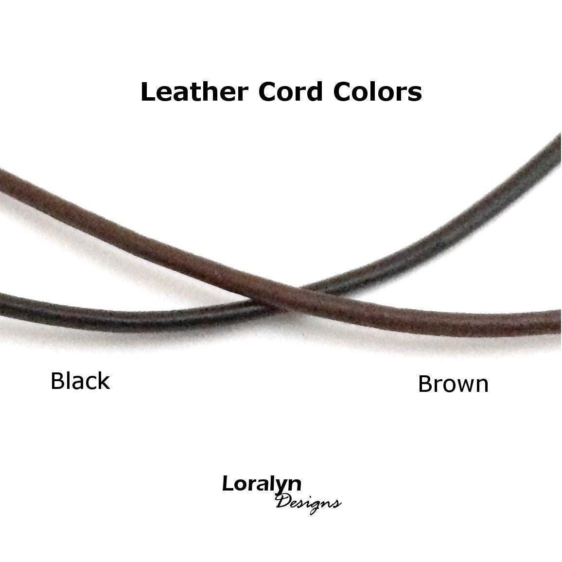 Brown Leather Cord Necklace (16 - 30 Inch), 2mm, Stainless Steel Clasp, Plain Necklace Chain, Choker
