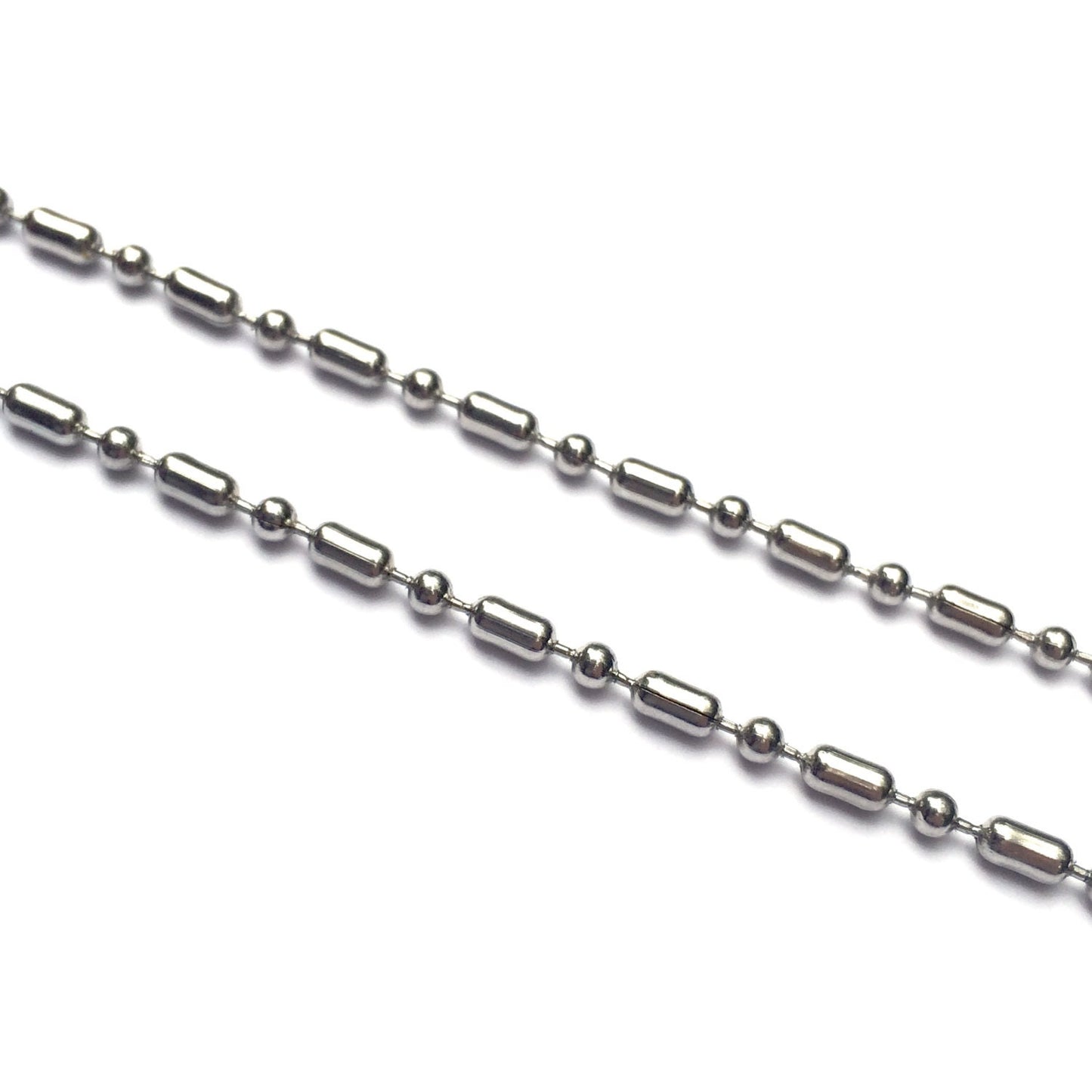 2mm Brushed Gold Ball & Cylinder Chain - with Connector – Beads, Inc.