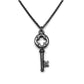 Small Black Key Necklace, Layering Jewelry, Love Gift, Charm Necklace, Unisex